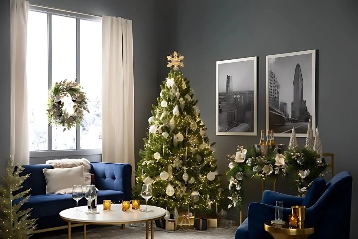 Ideal Placement of the Christmas Tree